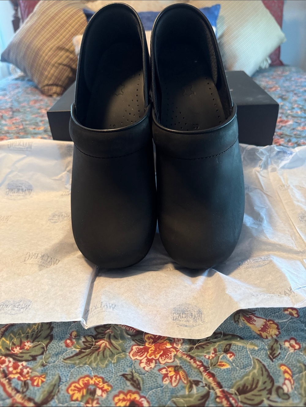 Dansko Black Slip-On Clogs for Women